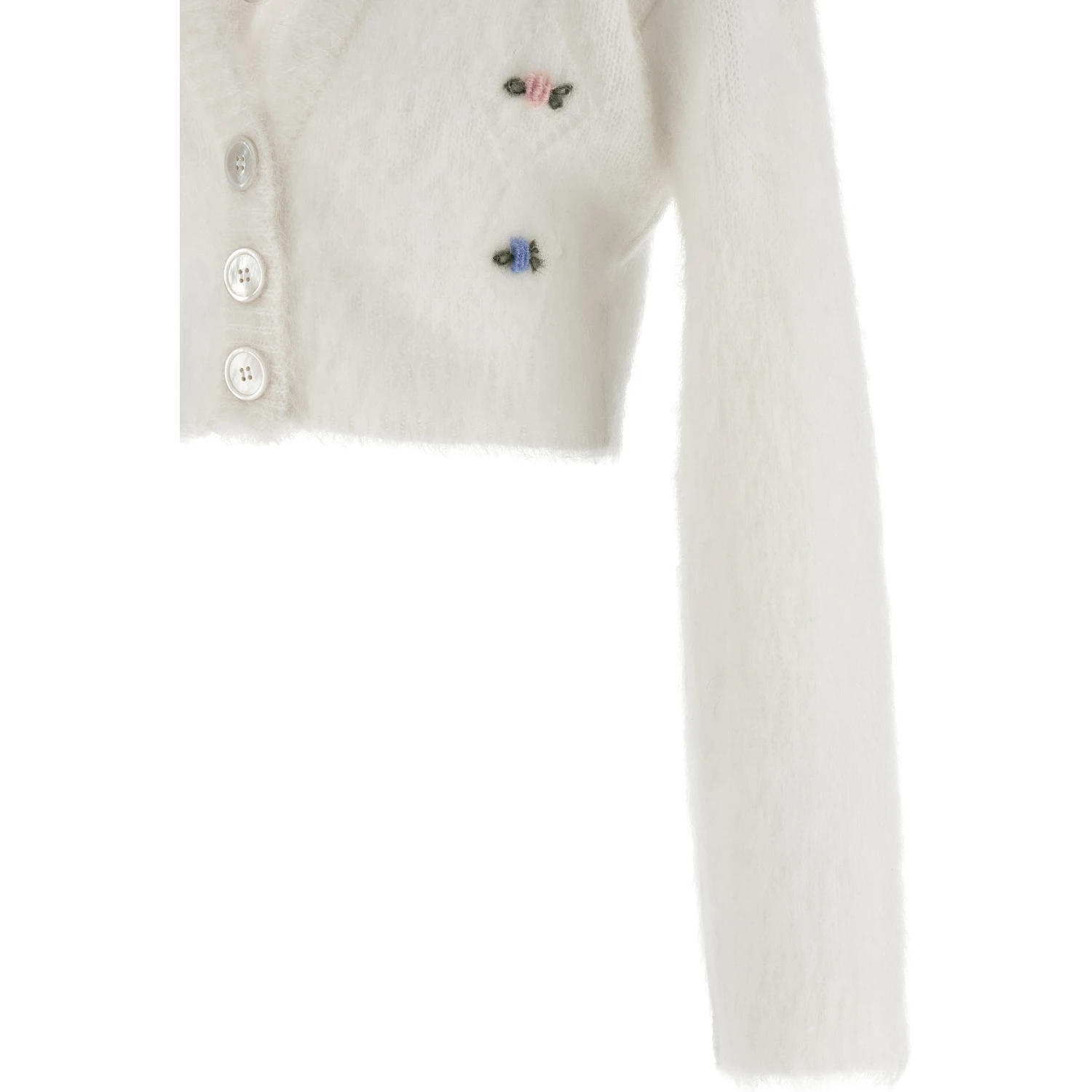 White Wool Cardigan