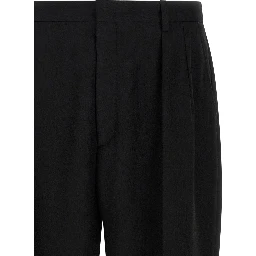 Black Polyester Dress Pants
