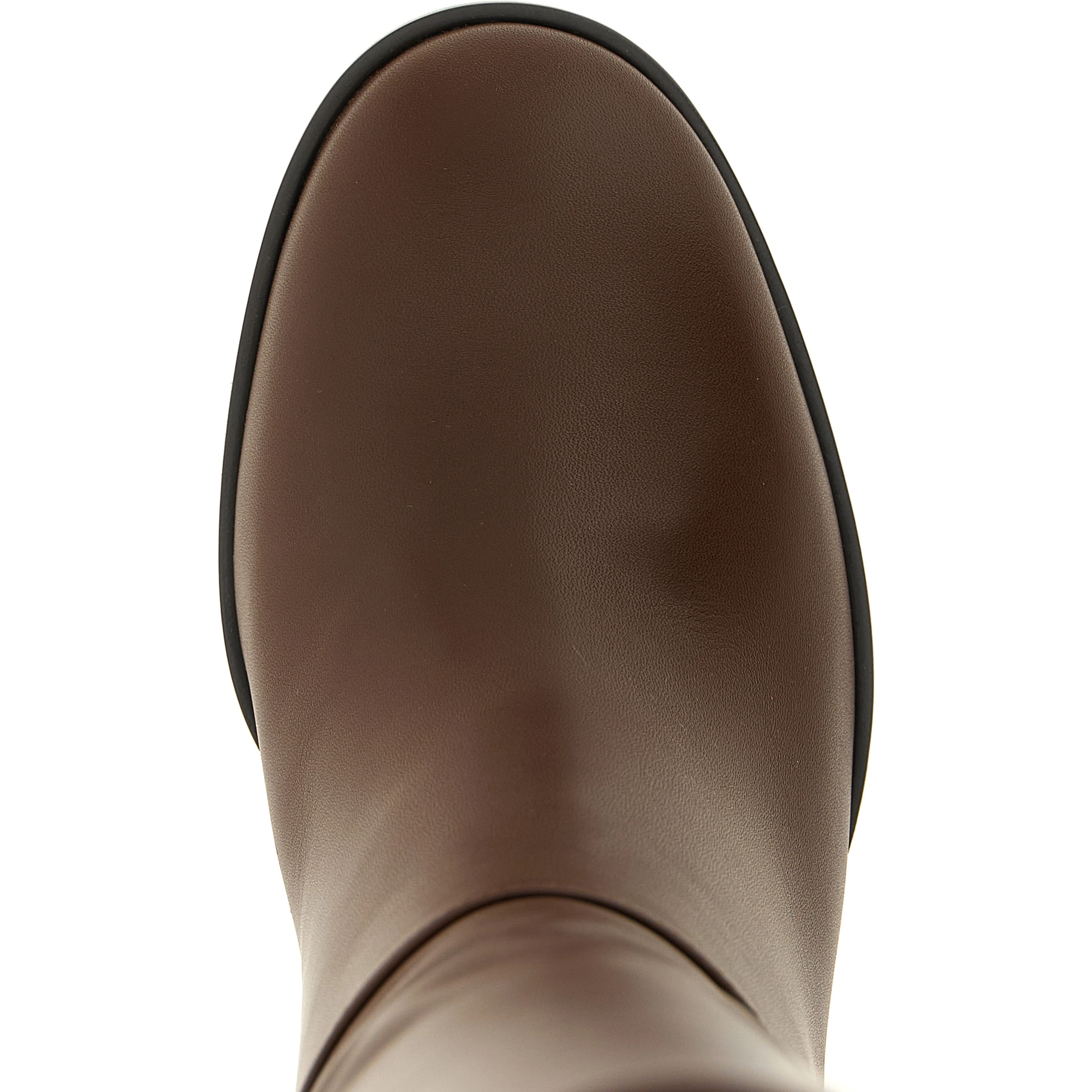 Brown Calfskin Over The Knee