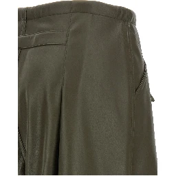 Bicolor Leather Pants