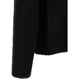 Black Wool Cardigan