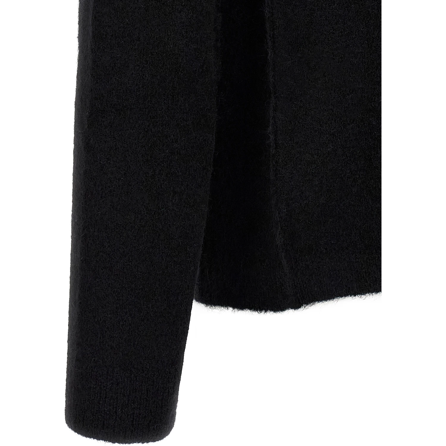 Black Wool Cardigan