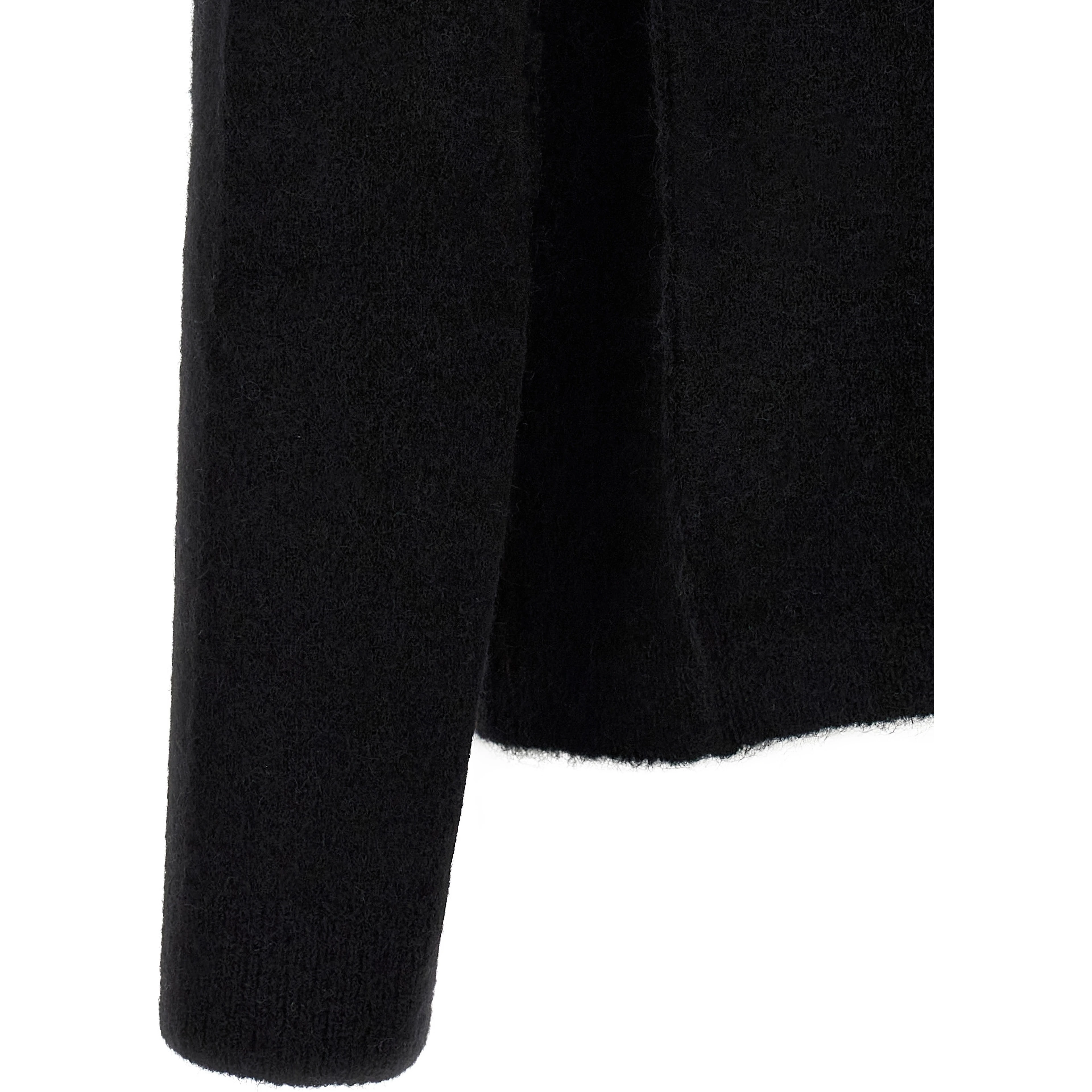 Black Wool Cardigan