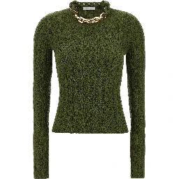 Bicolor Wool Cardigan