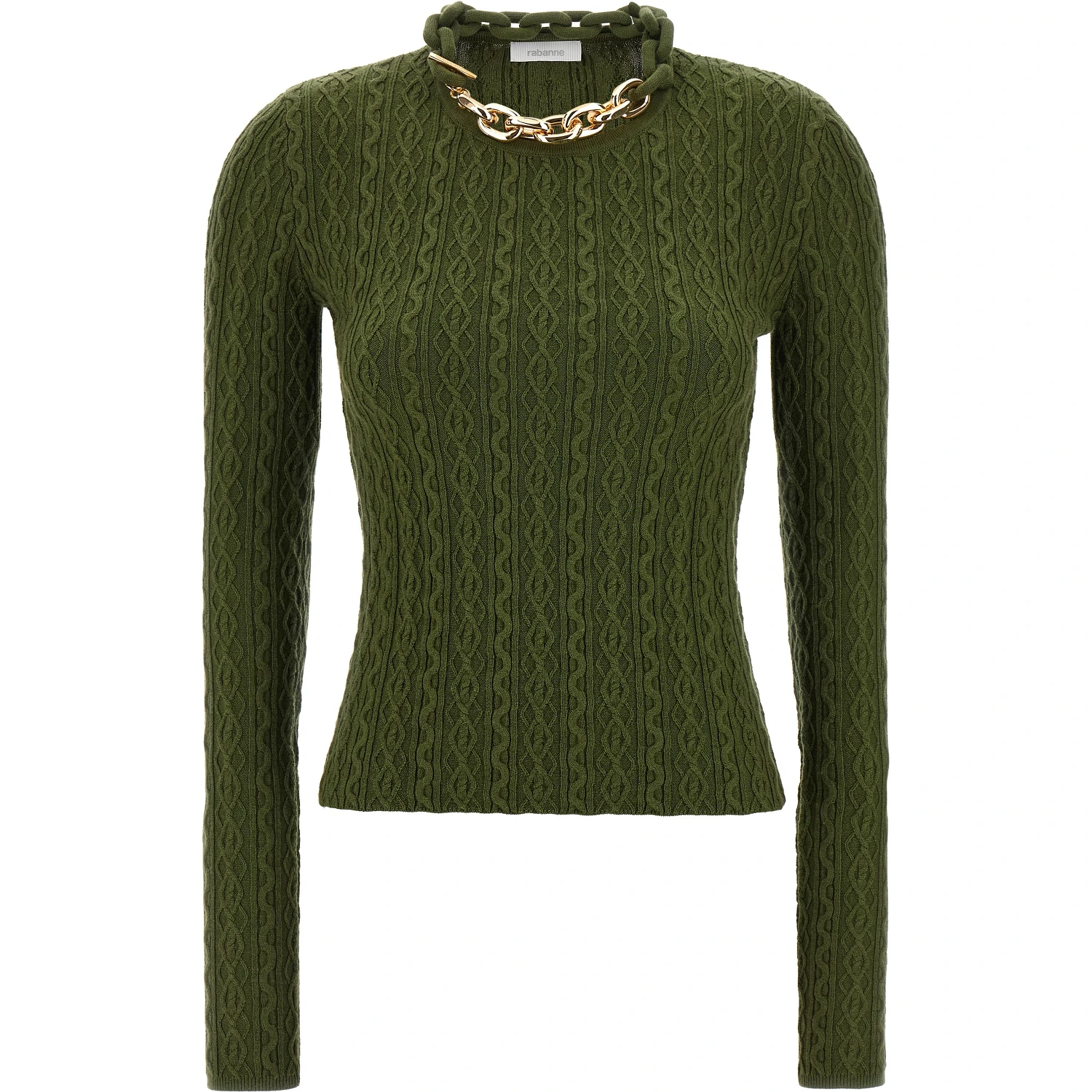 Bicolor Wool Cardigan