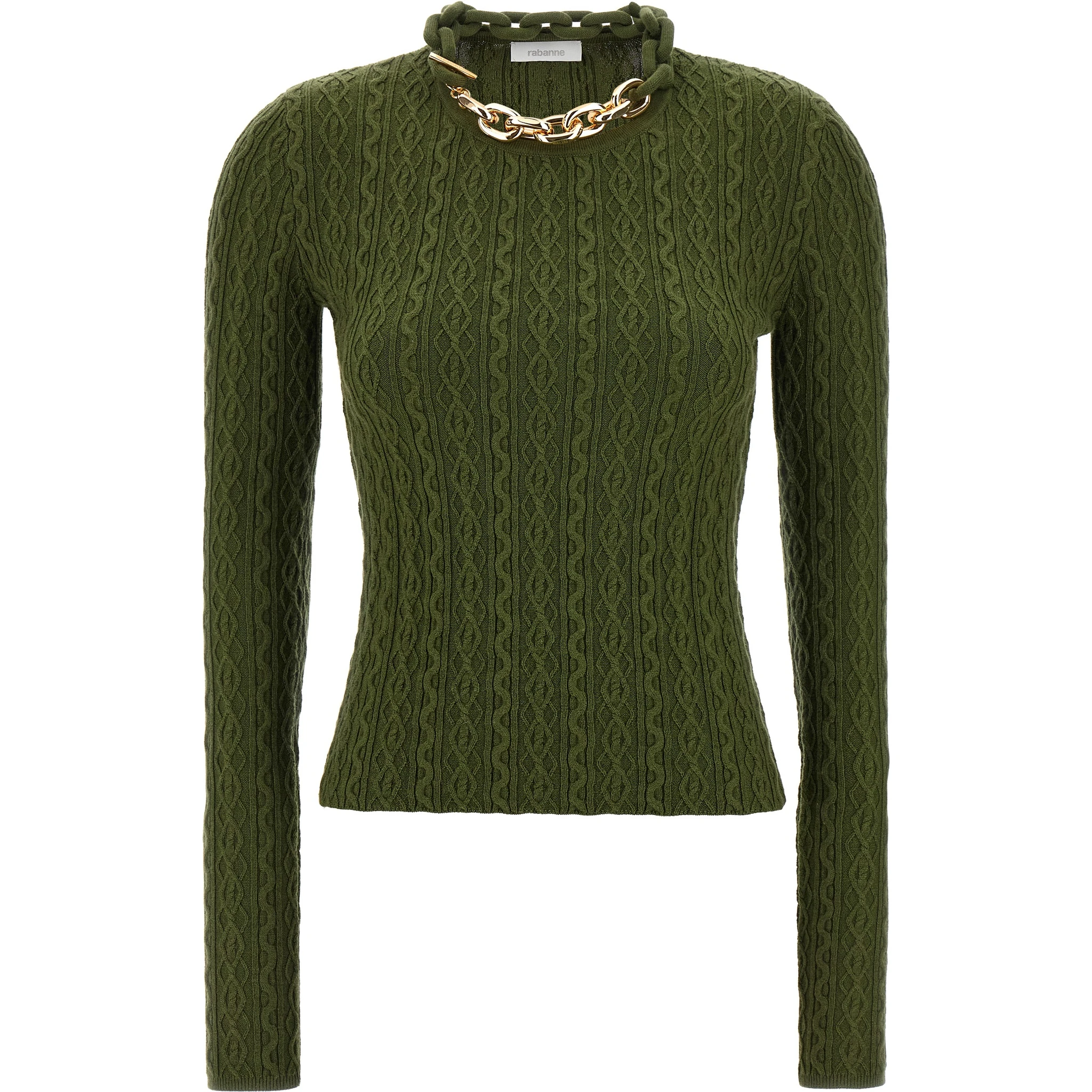 Bicolor Wool Cardigan