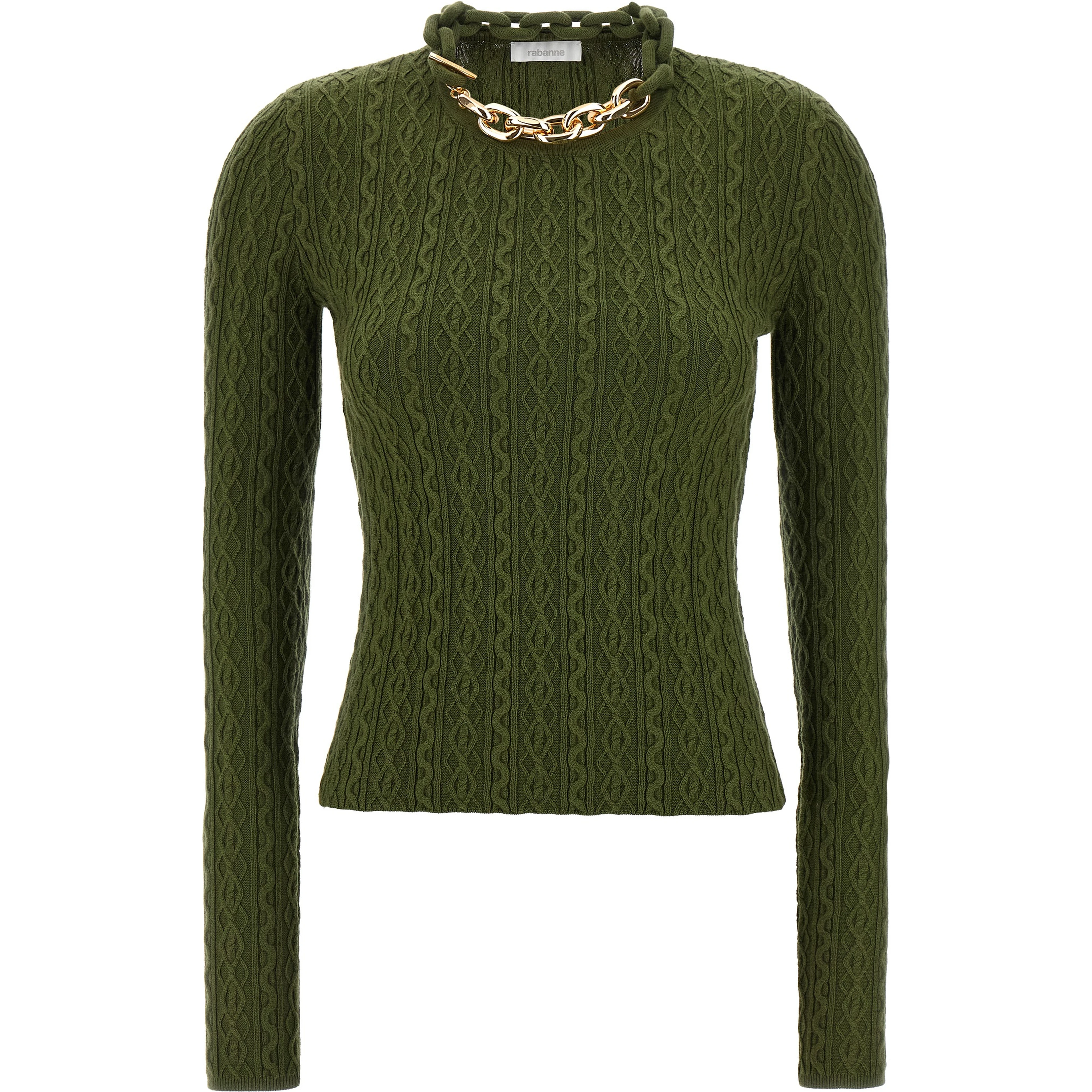 Bicolor Wool Cardigan