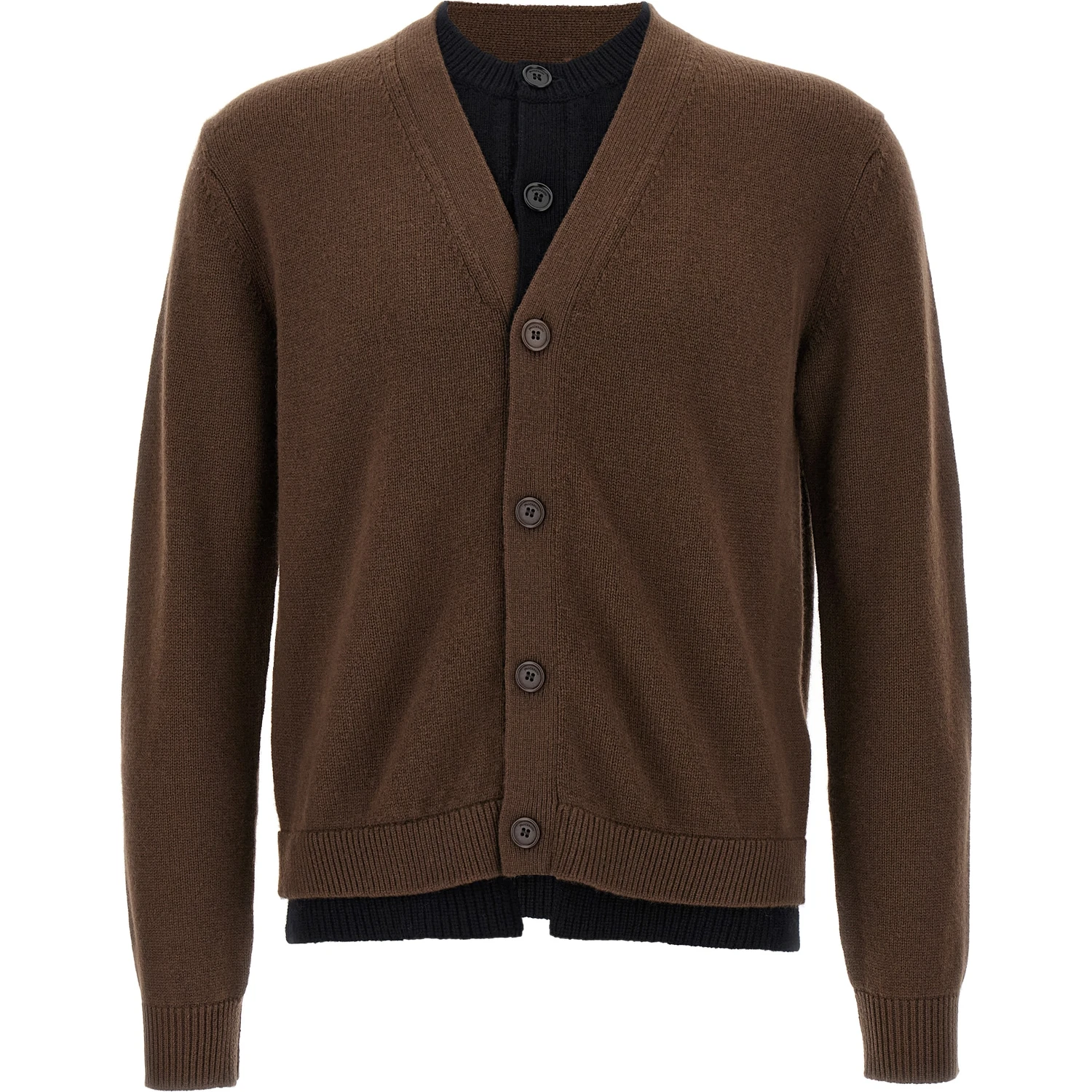 Brown Wool Cardigan