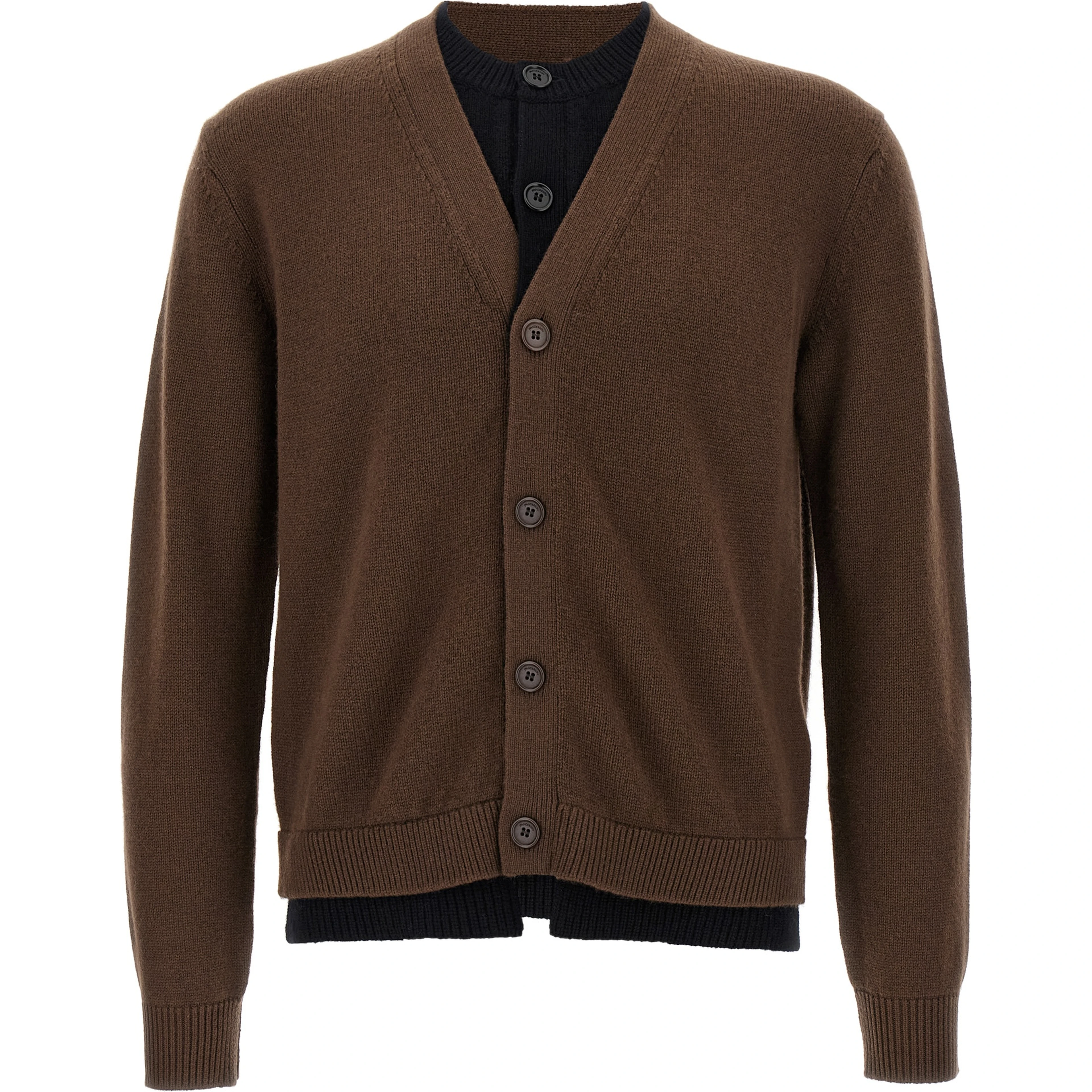 Brown Wool Cardigan