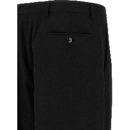 Black Polyester Dress Pants