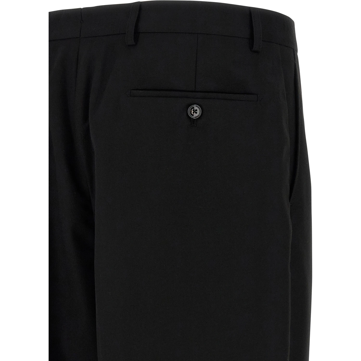Black Polyester Dress Pants