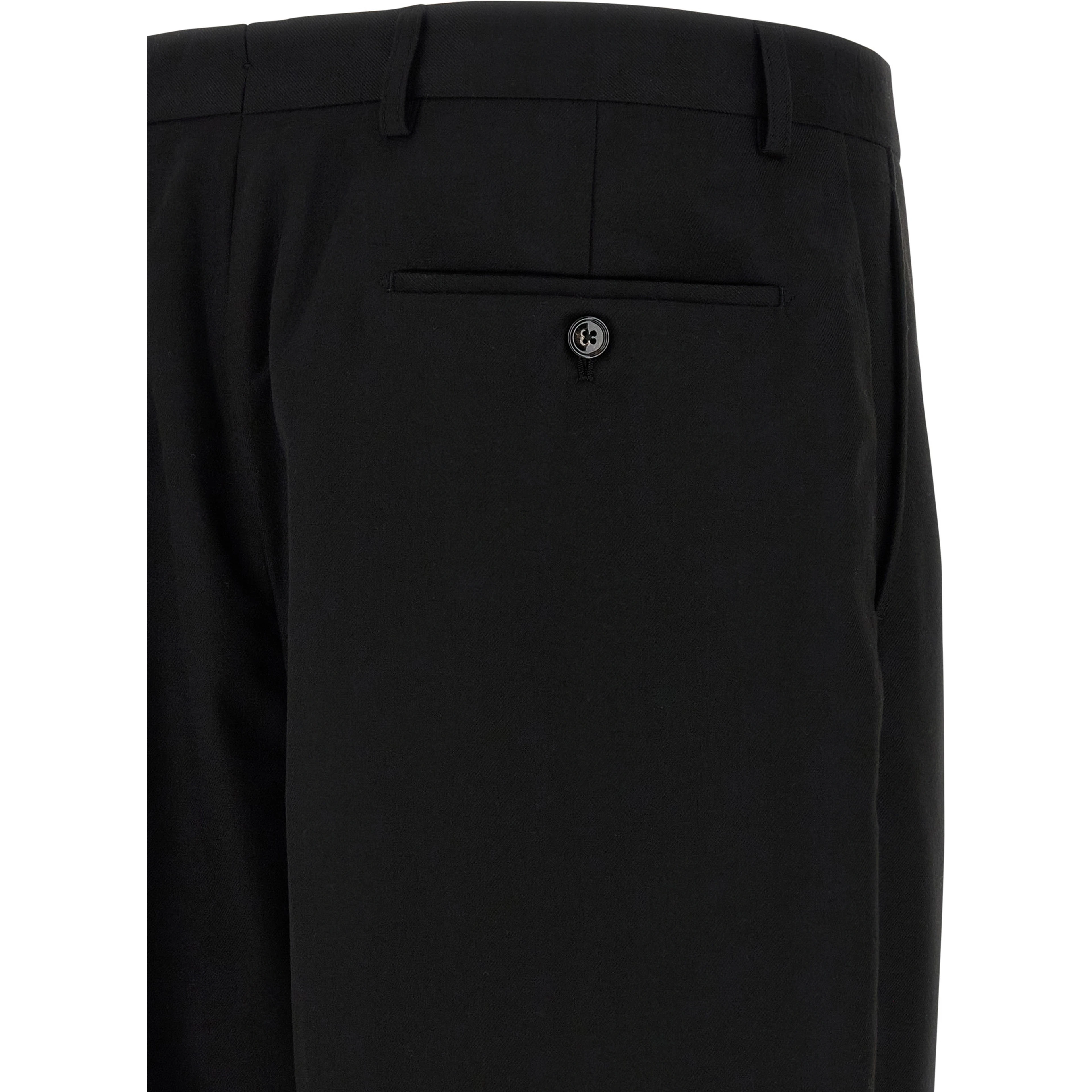 Black Polyester Dress Pants