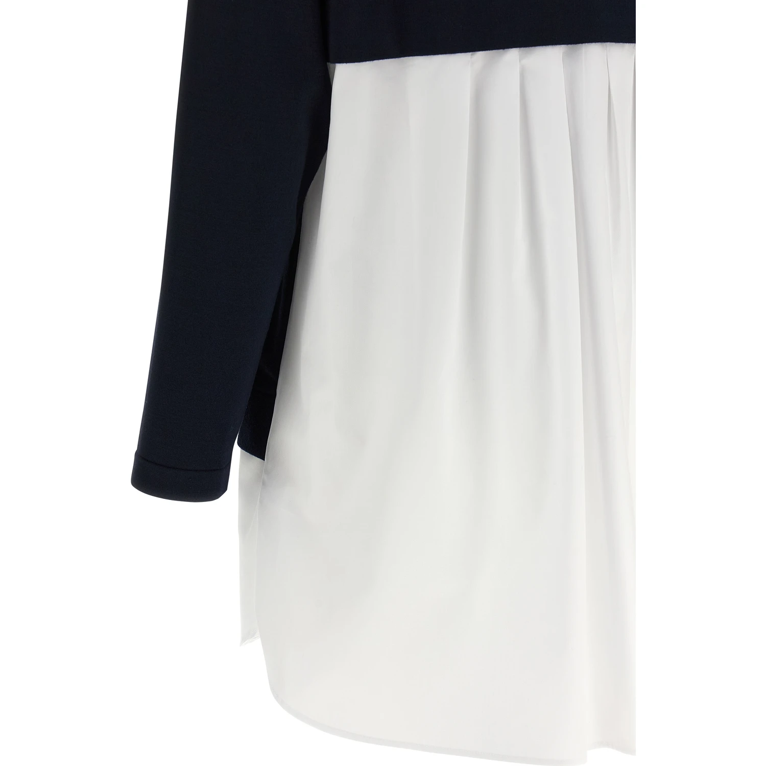 Blue Viscose Short Dress