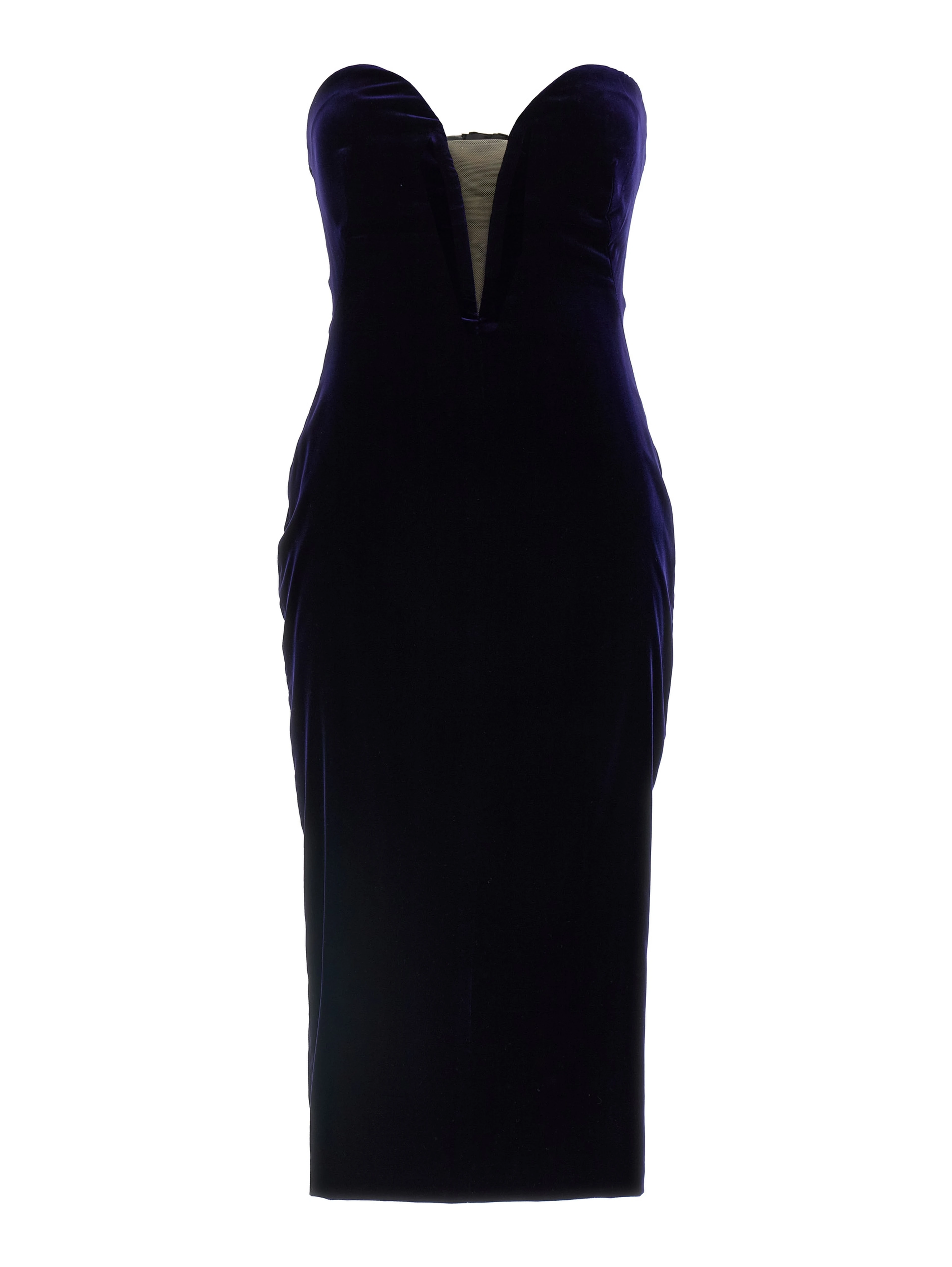 Blue Viscose Midi Dress