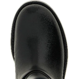 Black Calfskin Over The Knee
