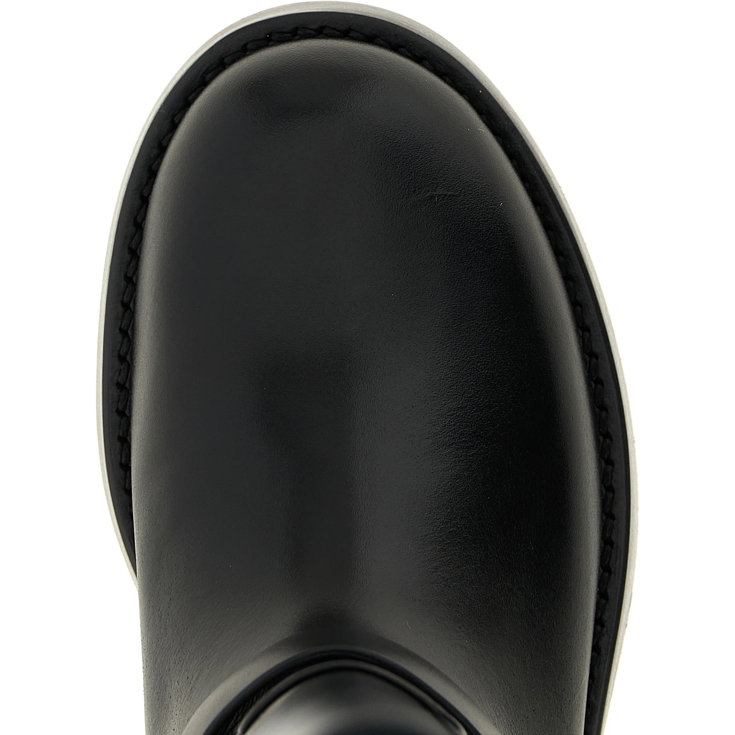 Black Calfskin Over The Knee