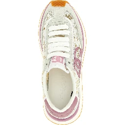 Multicolor Leather Athletic Sneakers