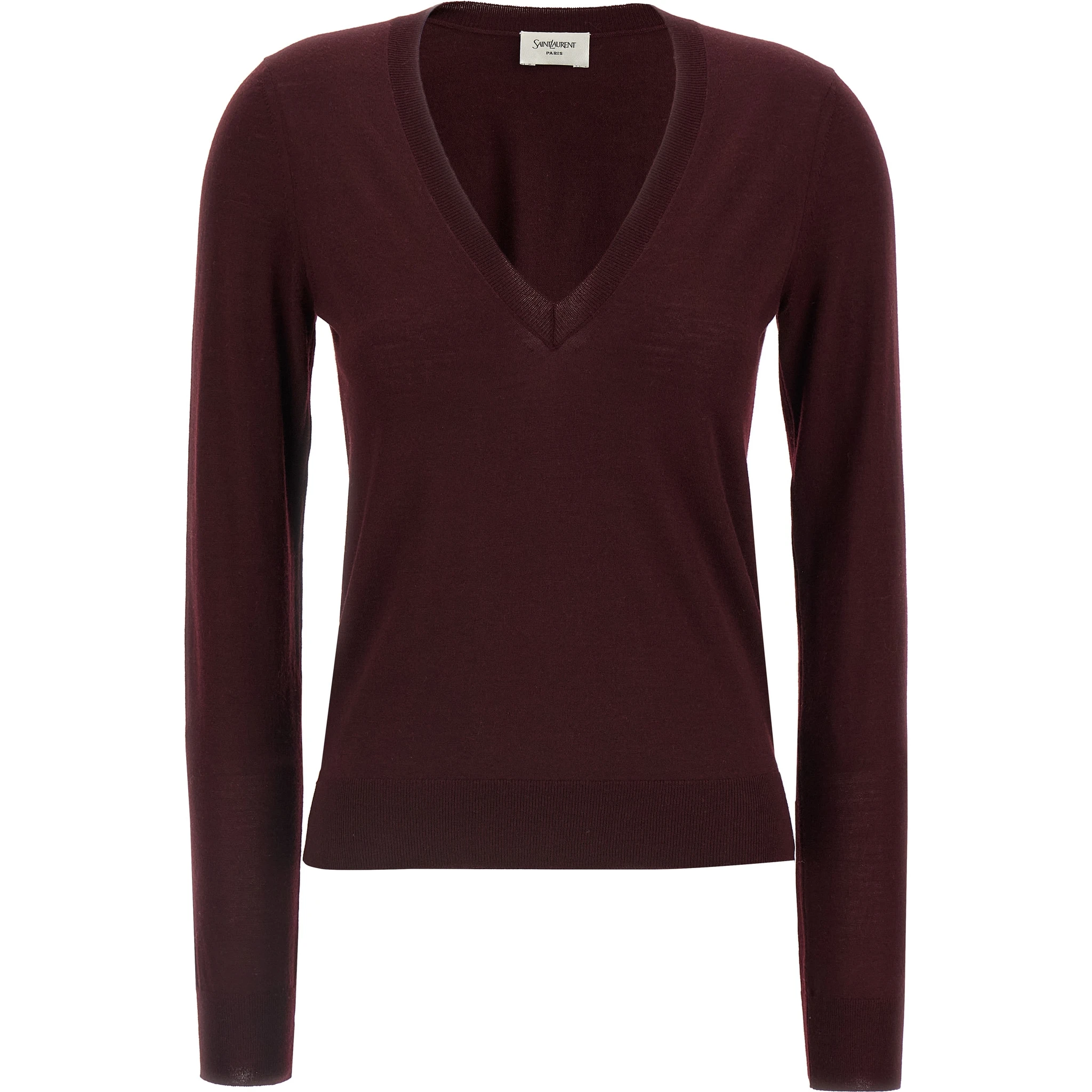 Bordeaux Virgin Wool Cardigan