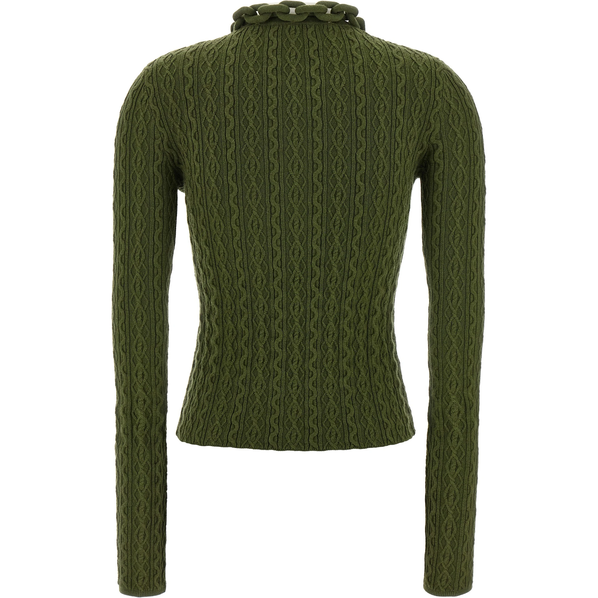 Bicolor Wool Cardigan