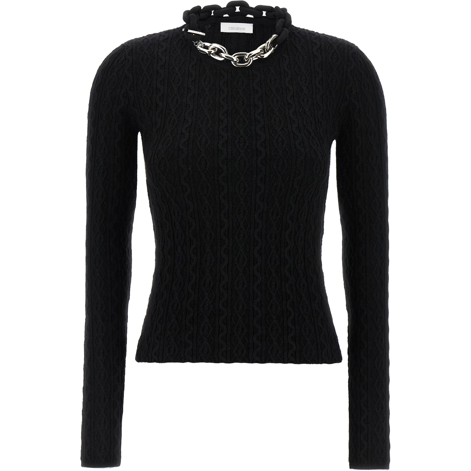 Black Wool Cardigan