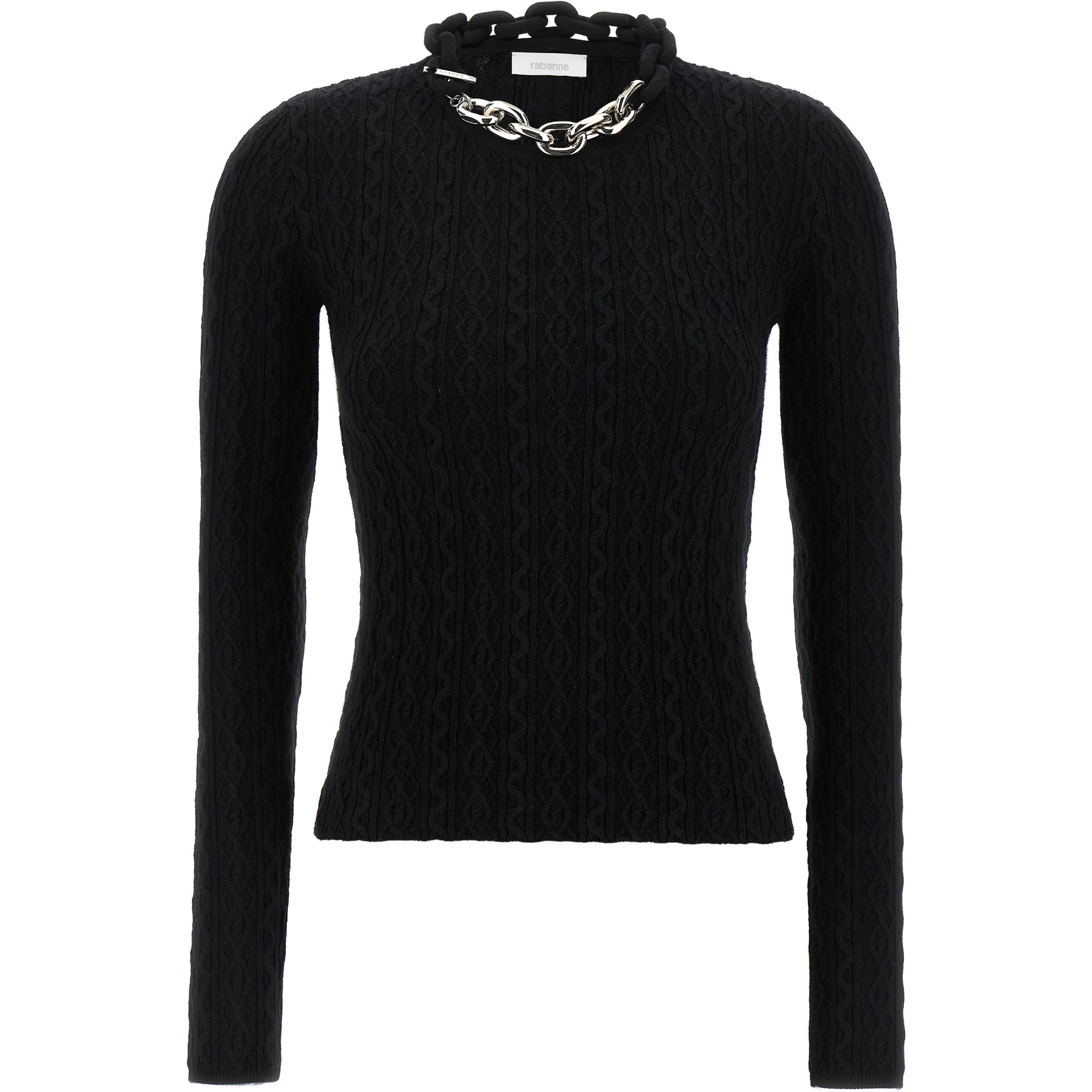 Black Wool Cardigan