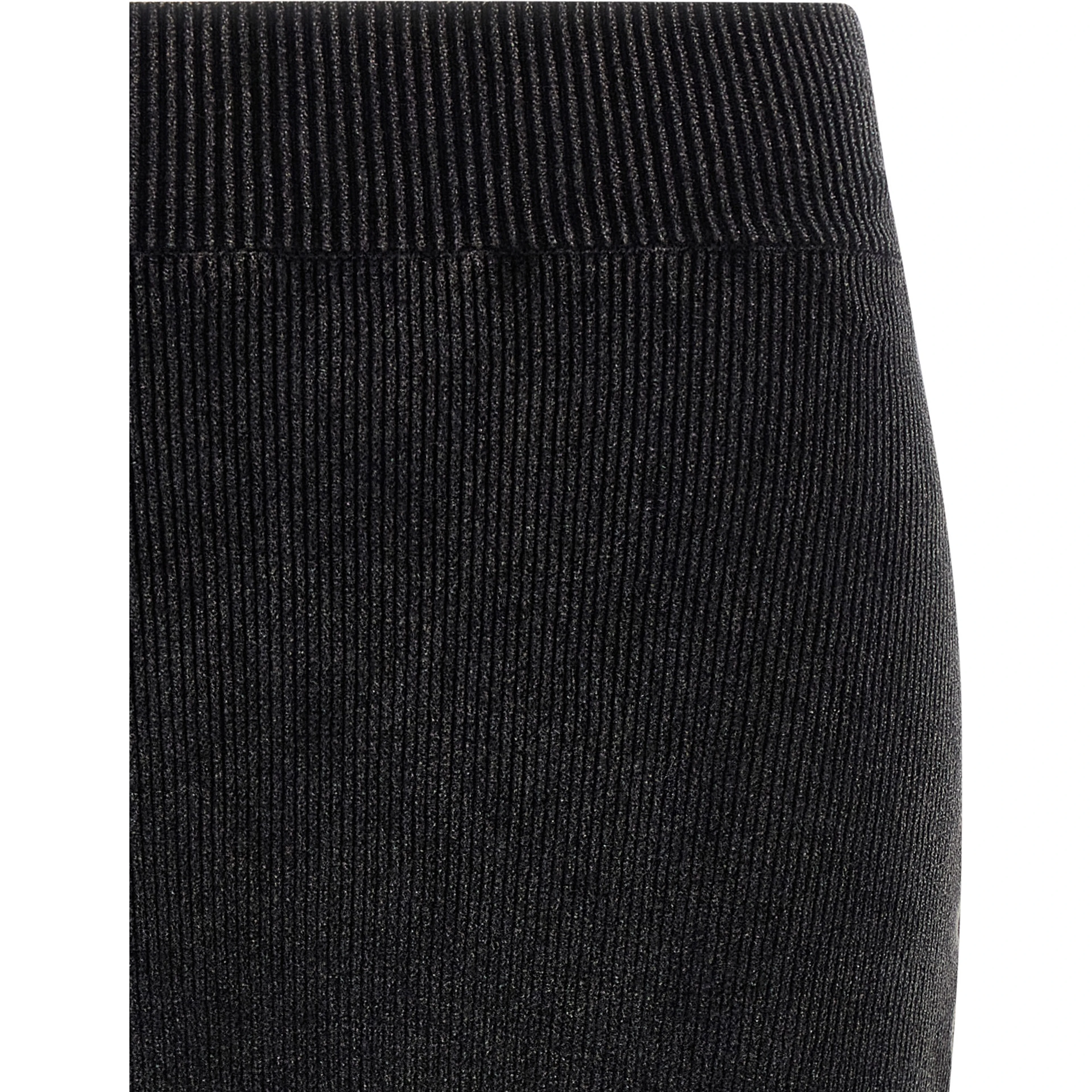 Black Cotton Long Skirt