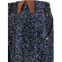 Blue Cotton Jeans Denim