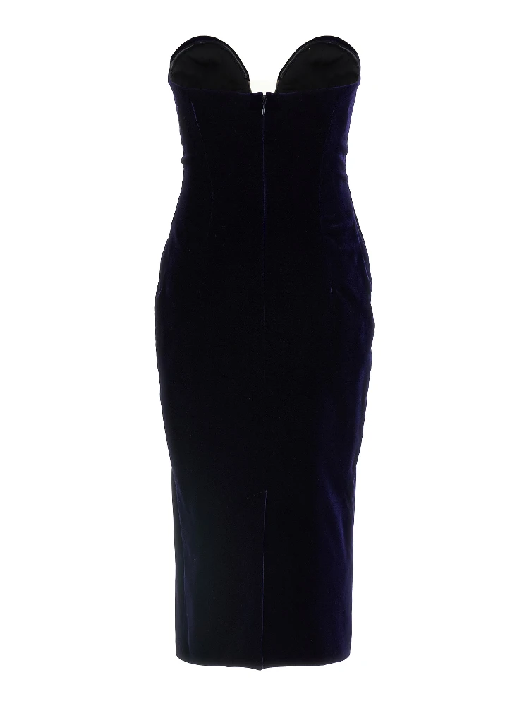 Blue Viscose Midi Dress alternative