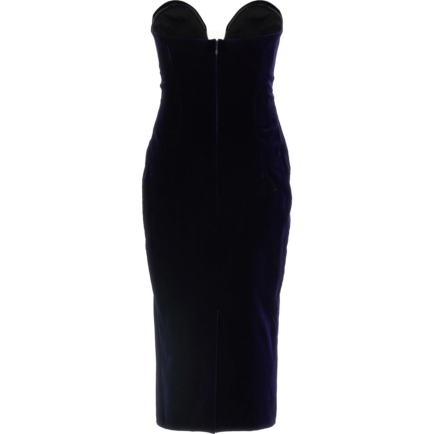 Blue Viscose Midi Dress