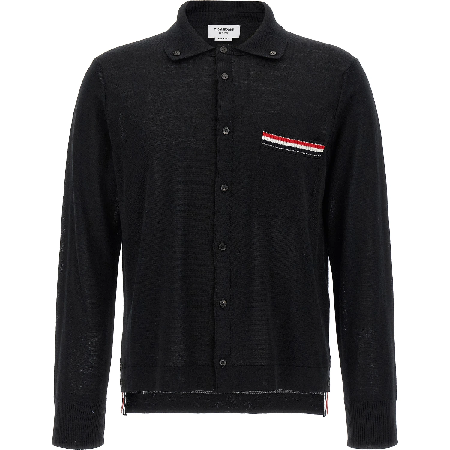 Black Virgin Wool Cardigan