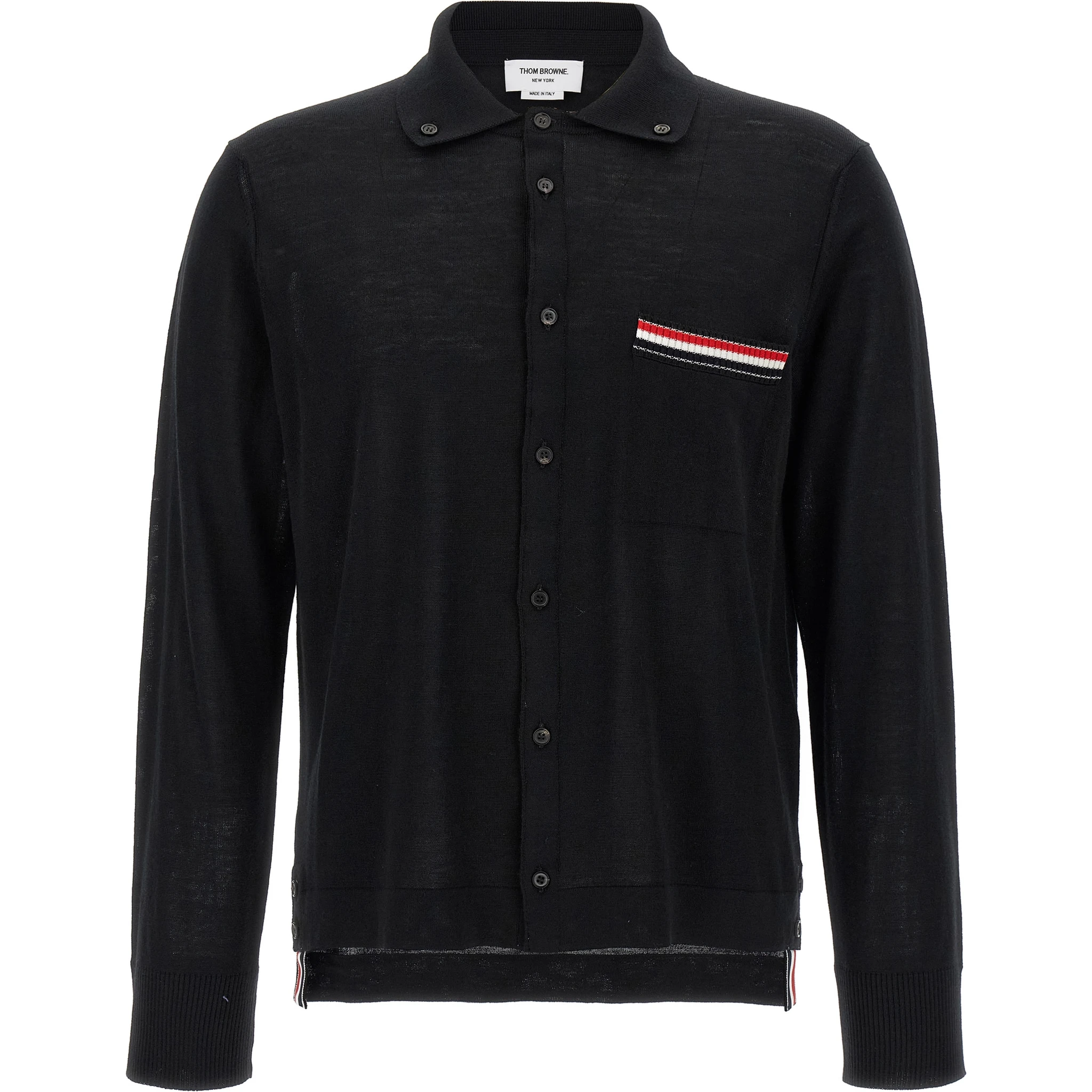 Black Virgin Wool Cardigan