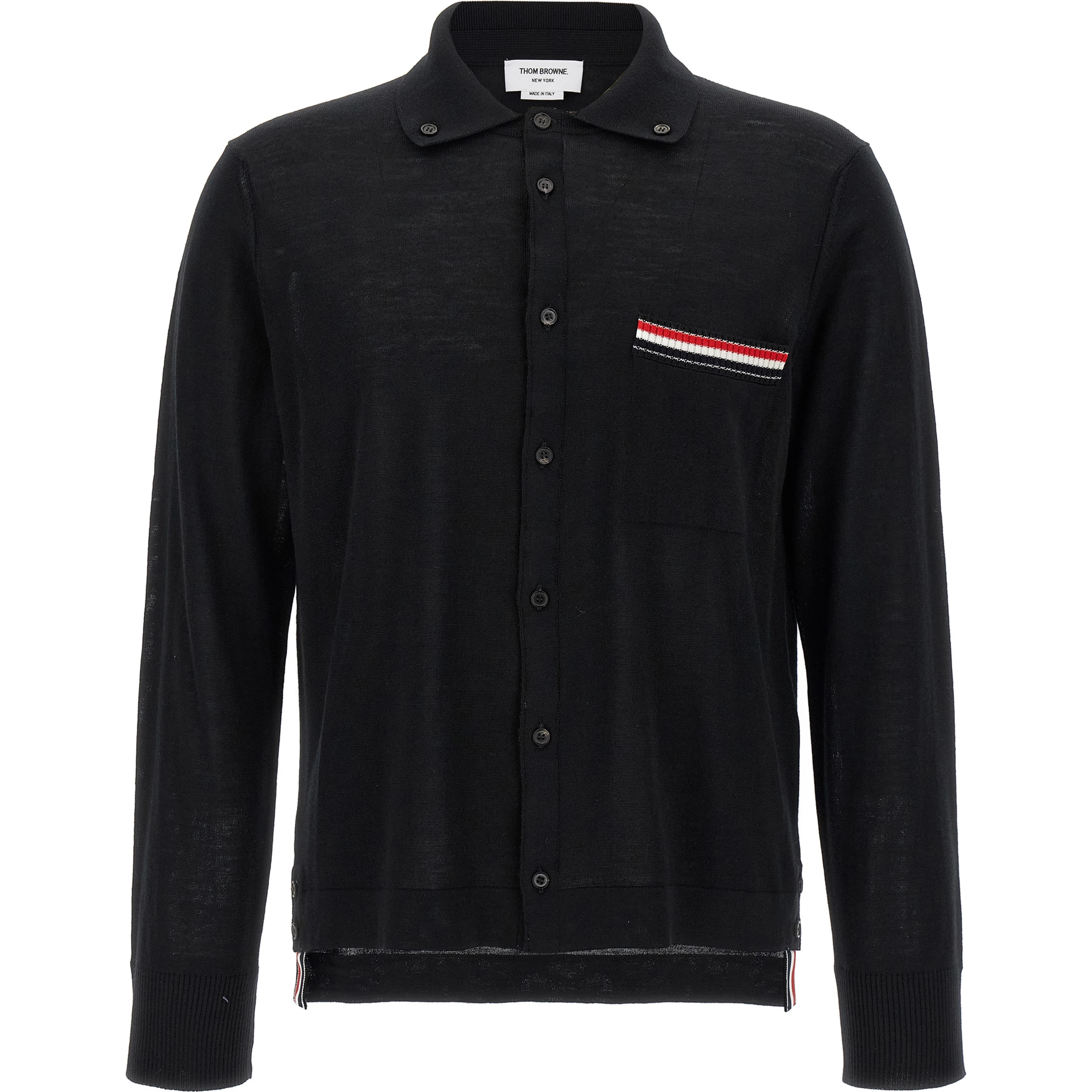 Black Virgin Wool Cardigan