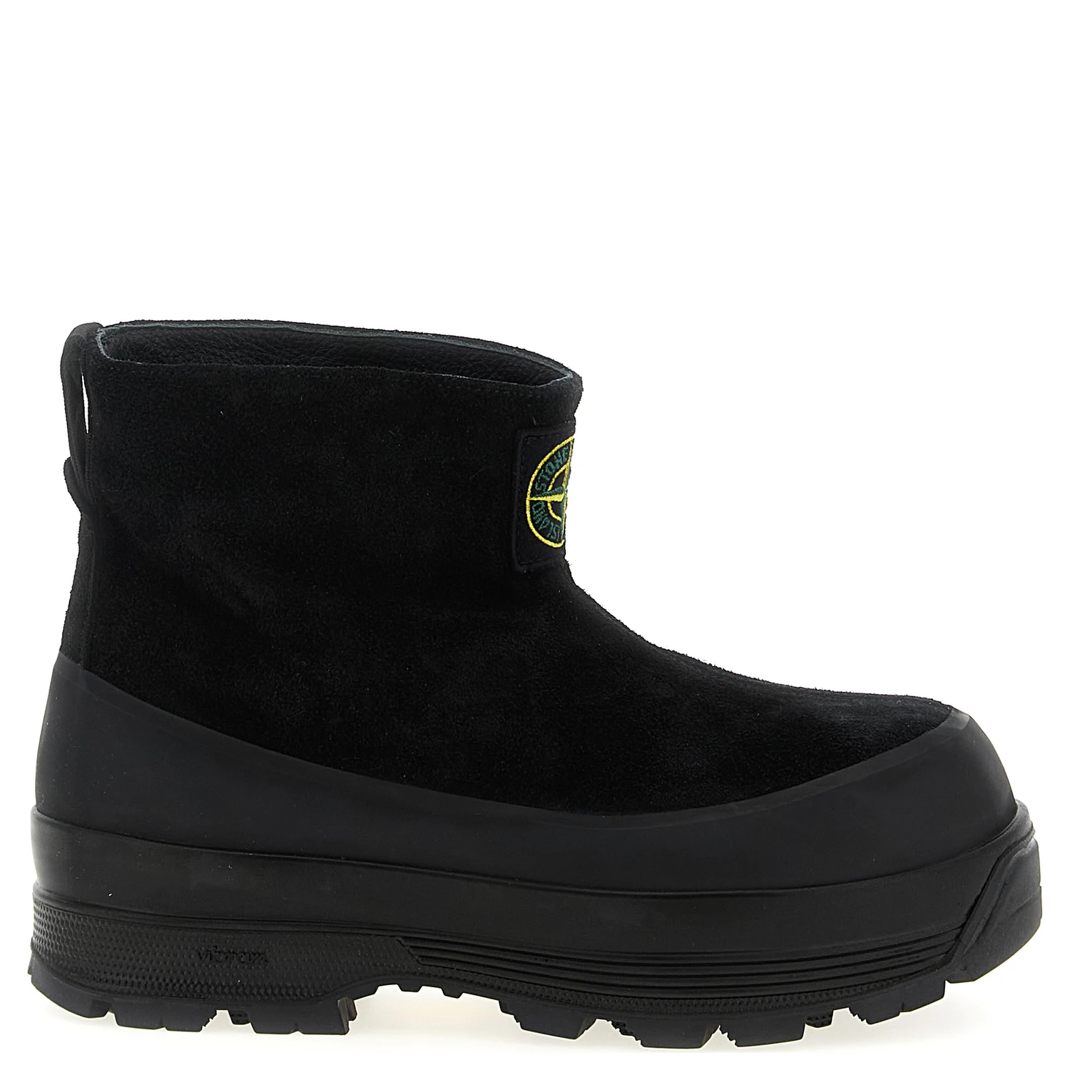 Black Rubber Ankle Boots