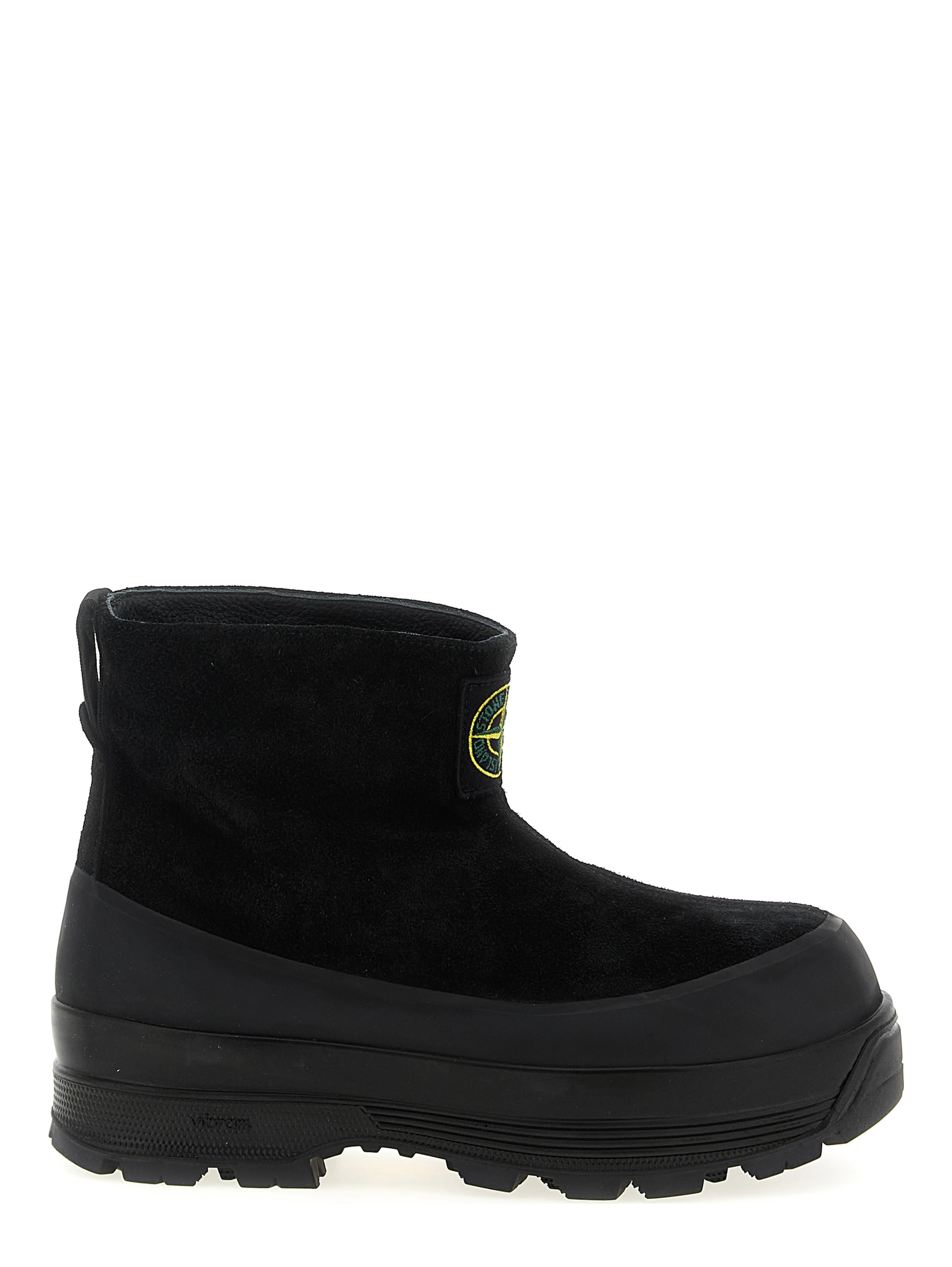 Black Rubber Ankle Boots