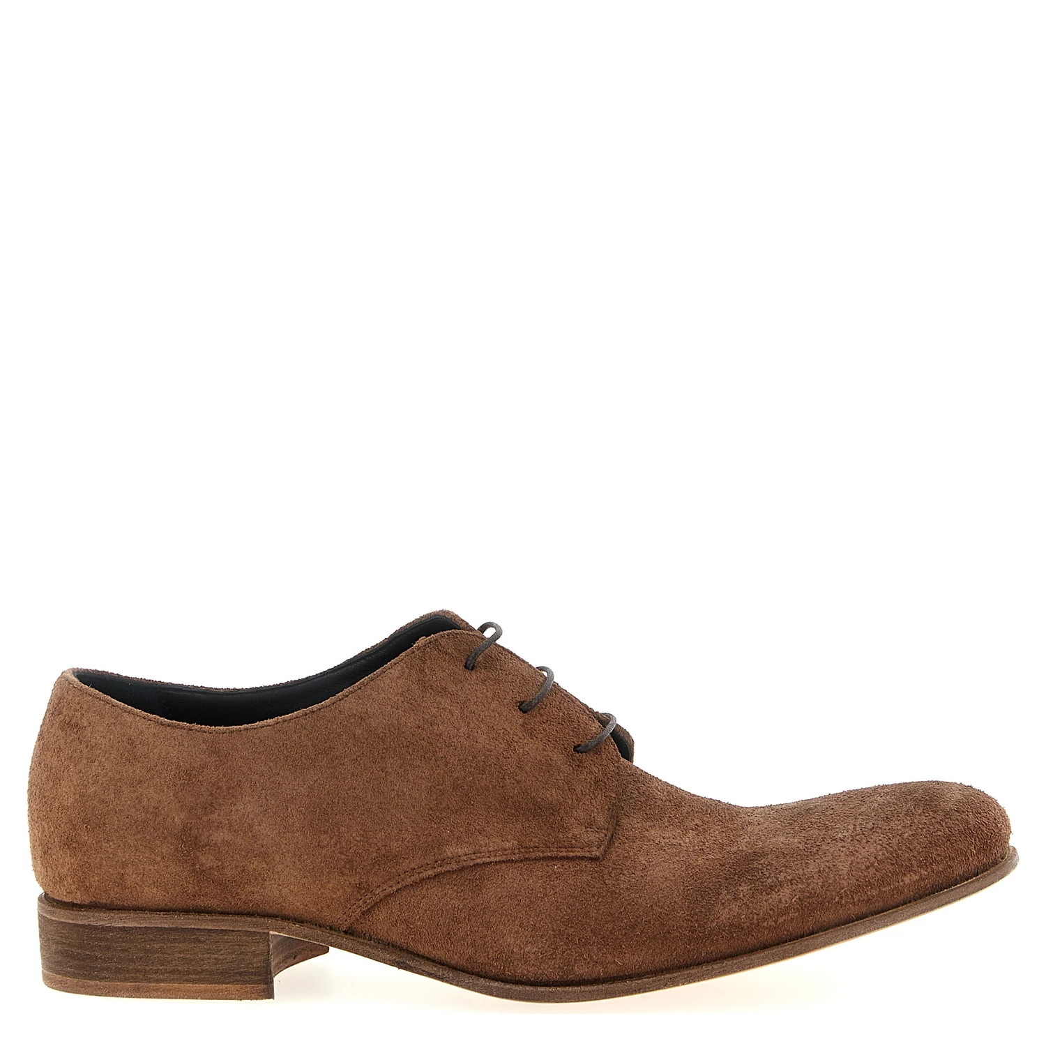 Brown Suede Leather Oxfords And Derbies