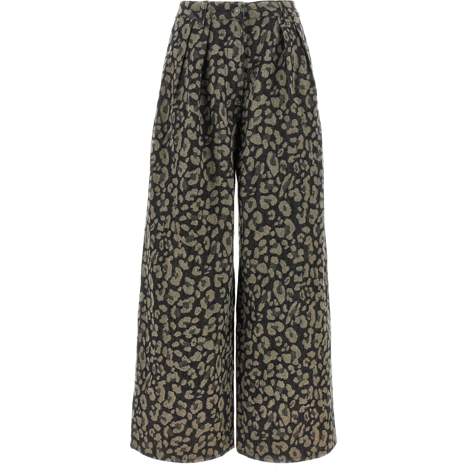 Multicolor Cotton Casual Pants