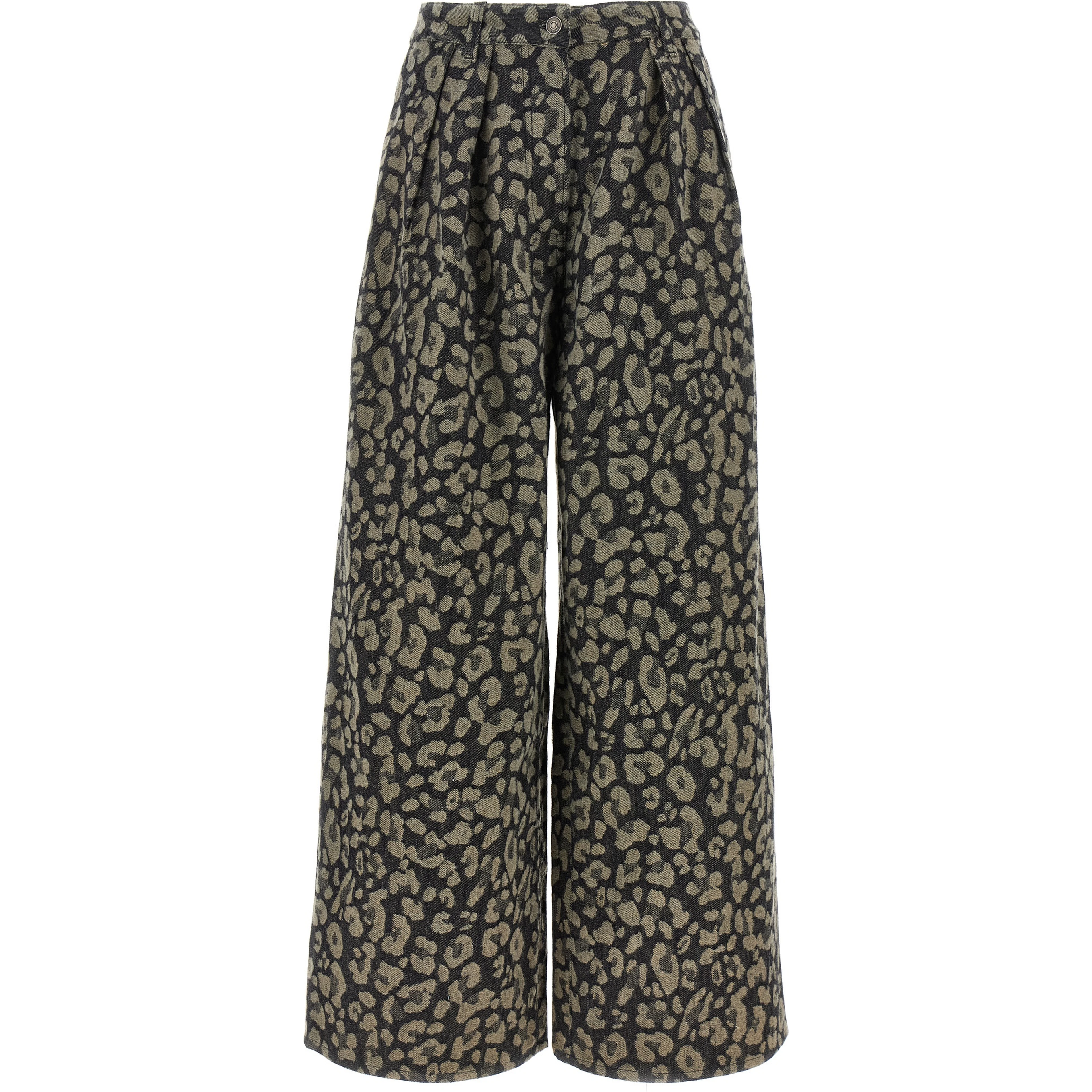 Multicolor Cotton Casual Pants