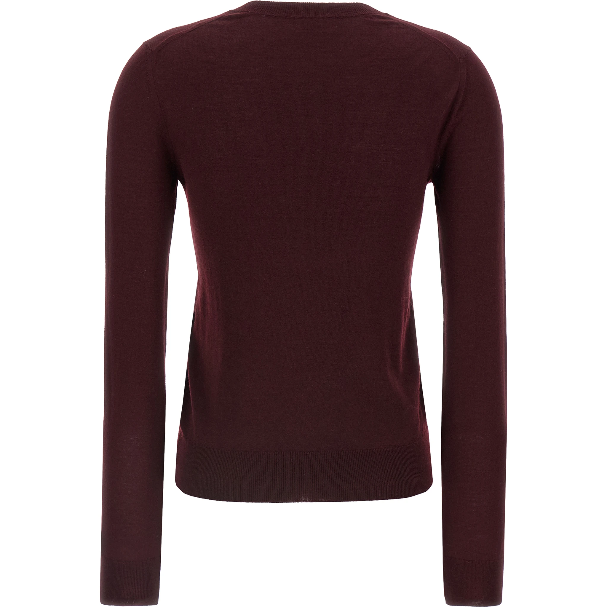 Bordeaux Virgin Wool Cardigan