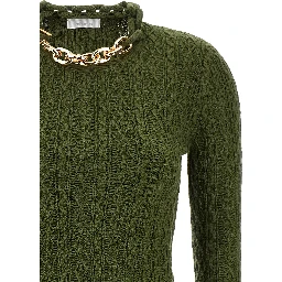 Bicolor Wool Cardigan