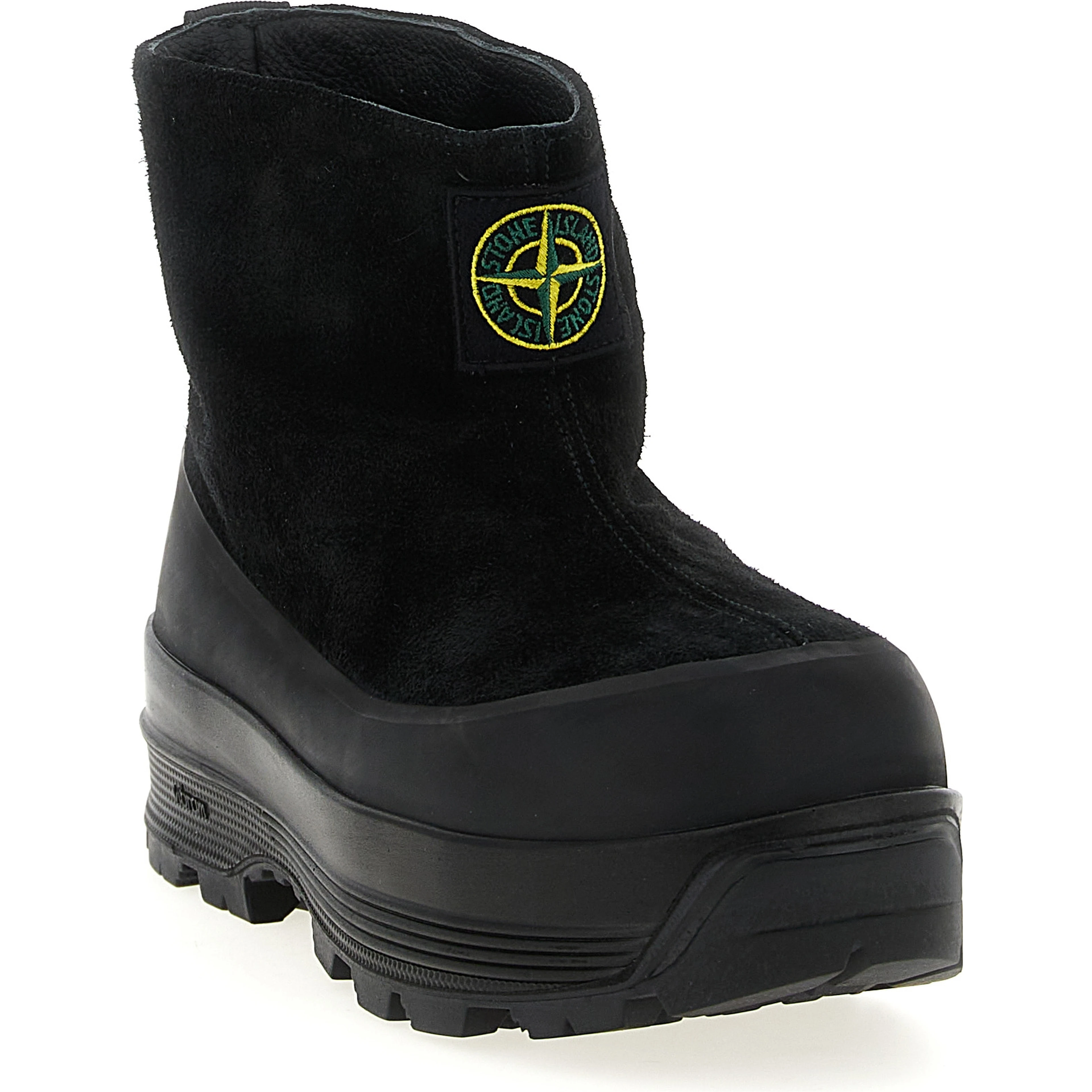 Black Rubber Ankle Boots