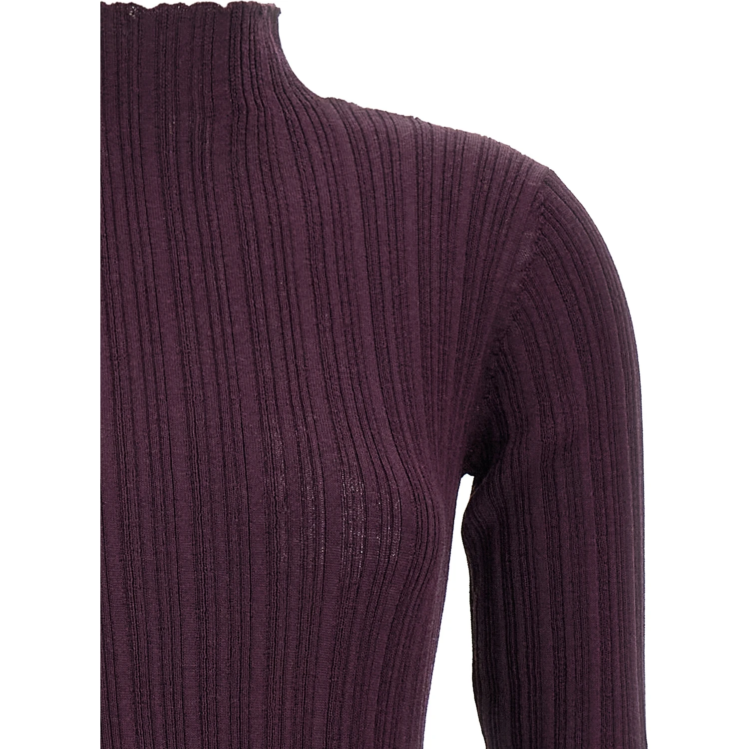 Purple Wool Short Dress