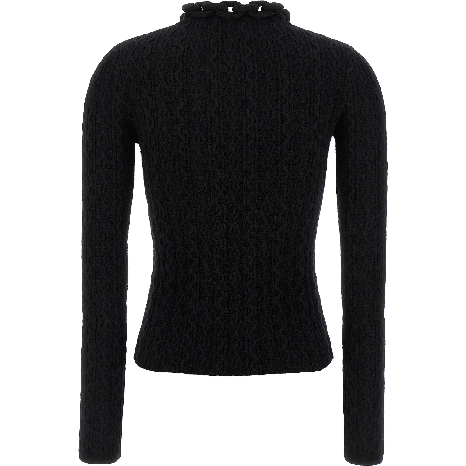 Black Wool Cardigan