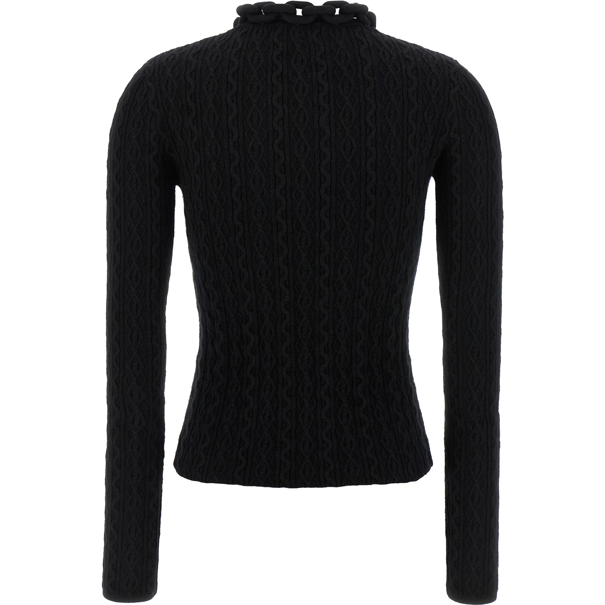 Black Wool Cardigan