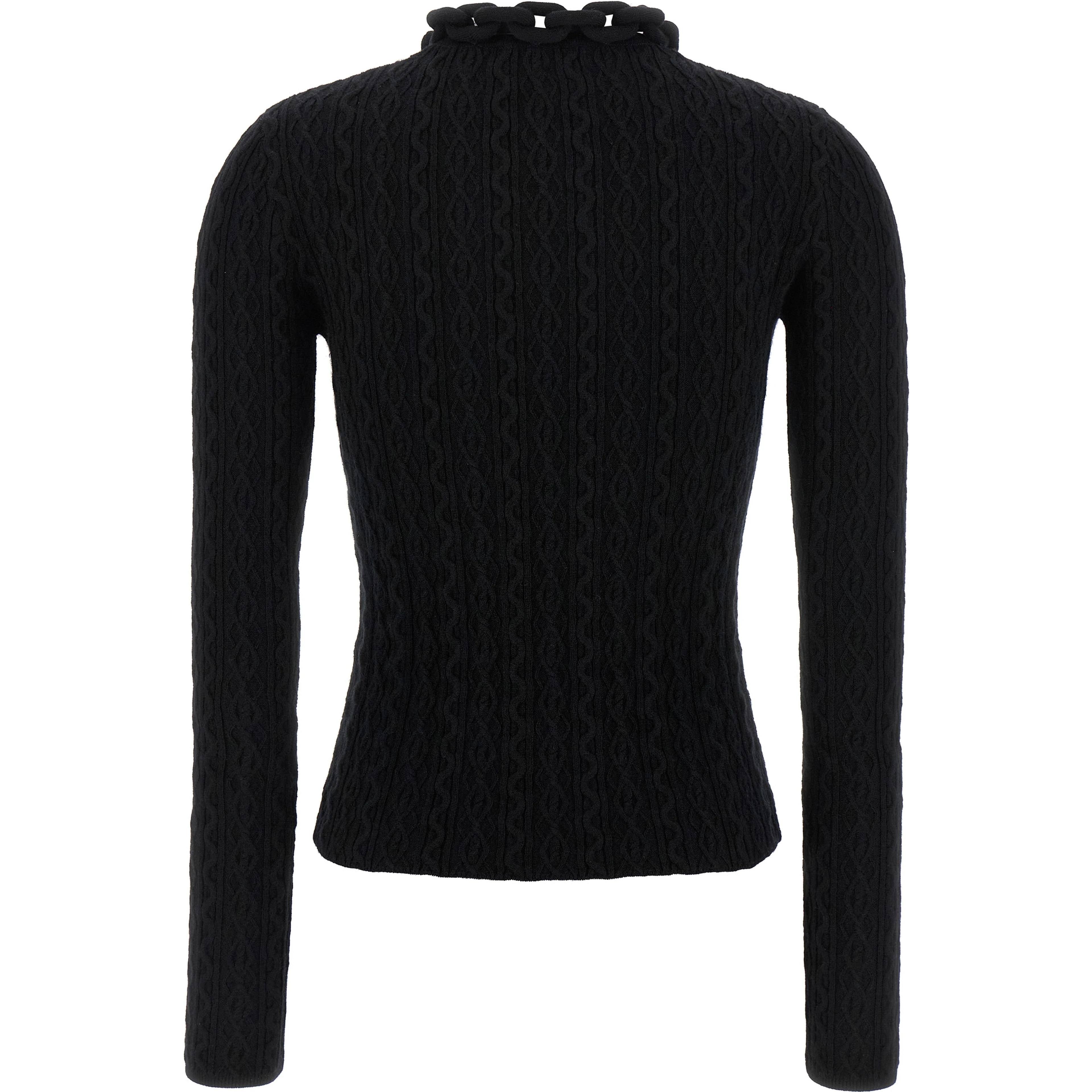 Black Wool Cardigan