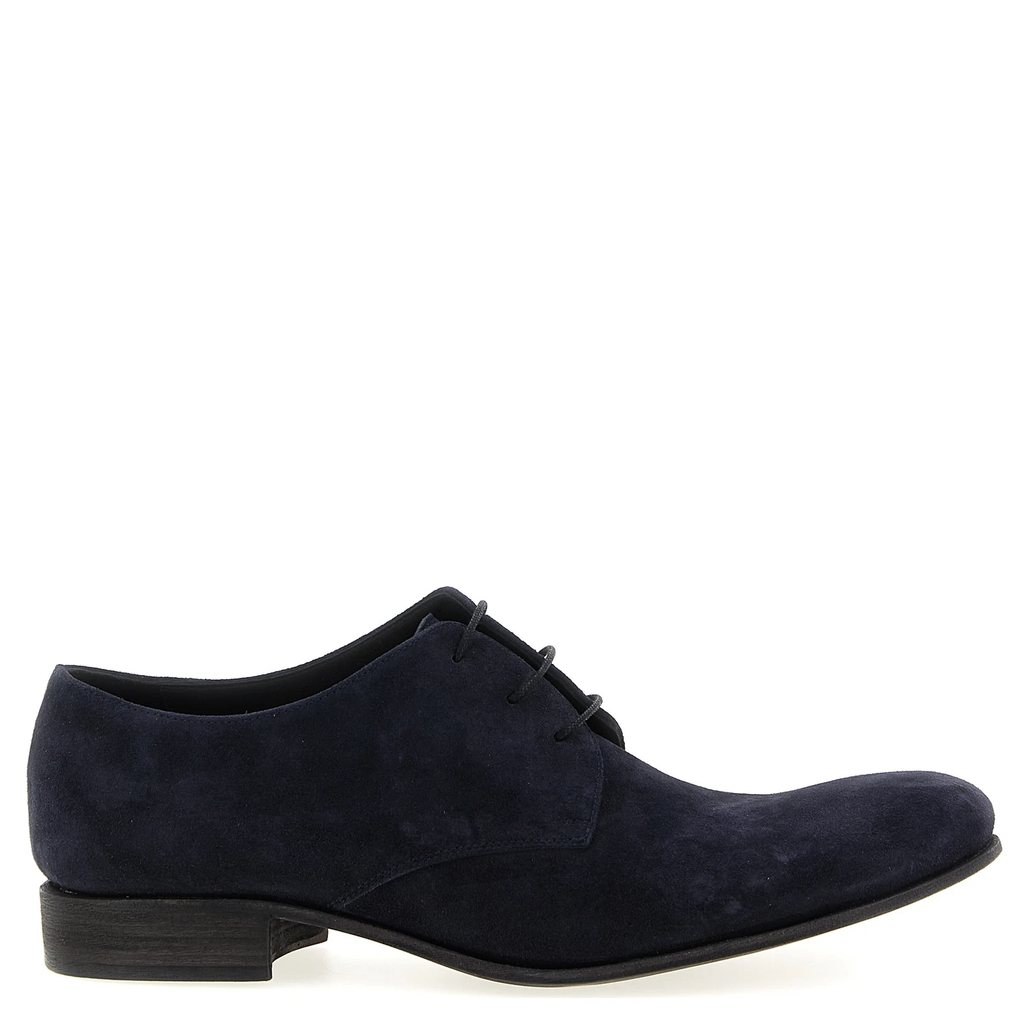 Blue Suede Leather Oxfords And Derbies