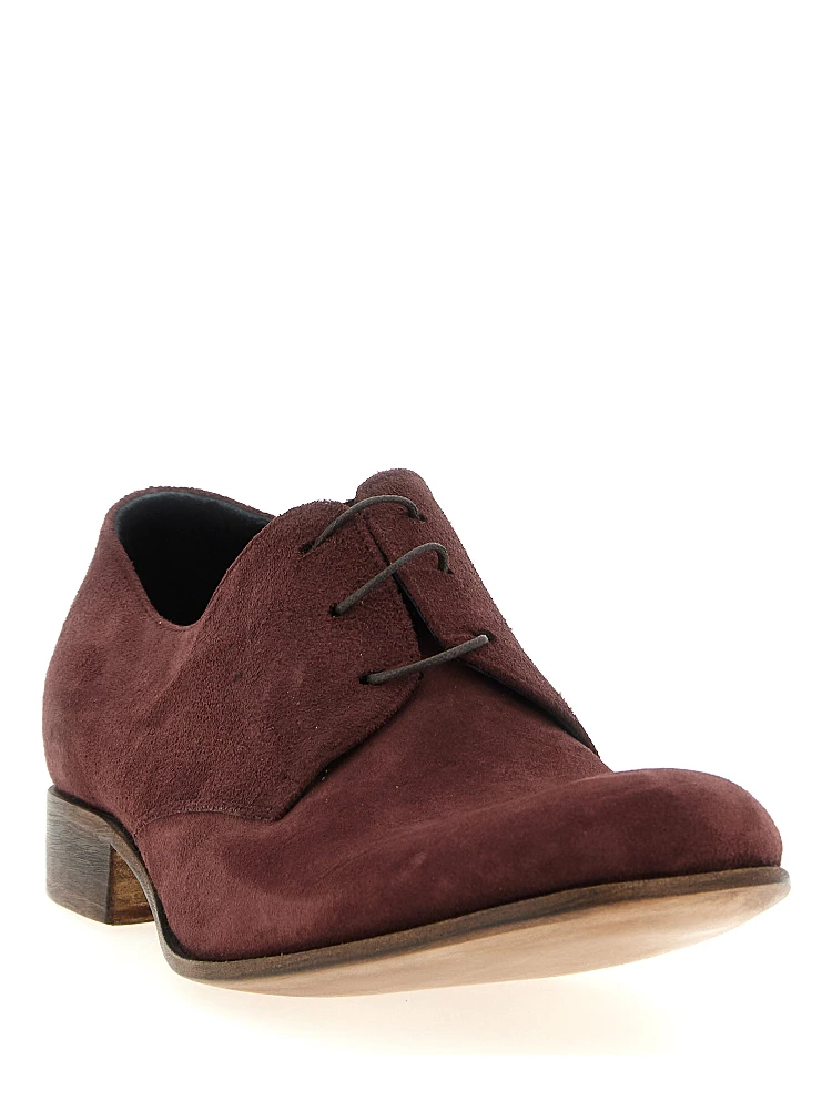 Bordeaux Suede Leather Oxfords And Derbies alternative