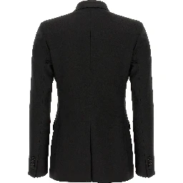 Black Virgin Wool Two-Piece Suit