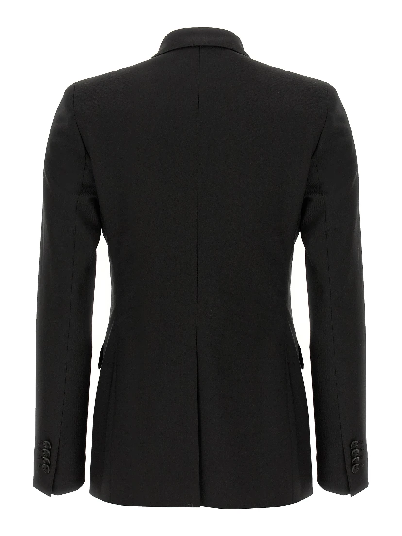 Black Virgin Wool Two-Piece Suit
