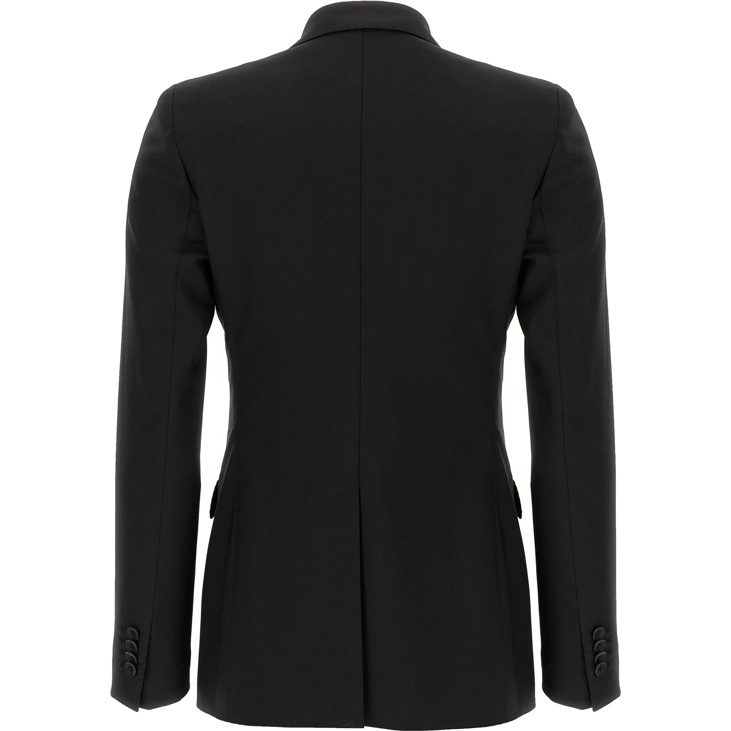 Black Virgin Wool Two-Piece Suit