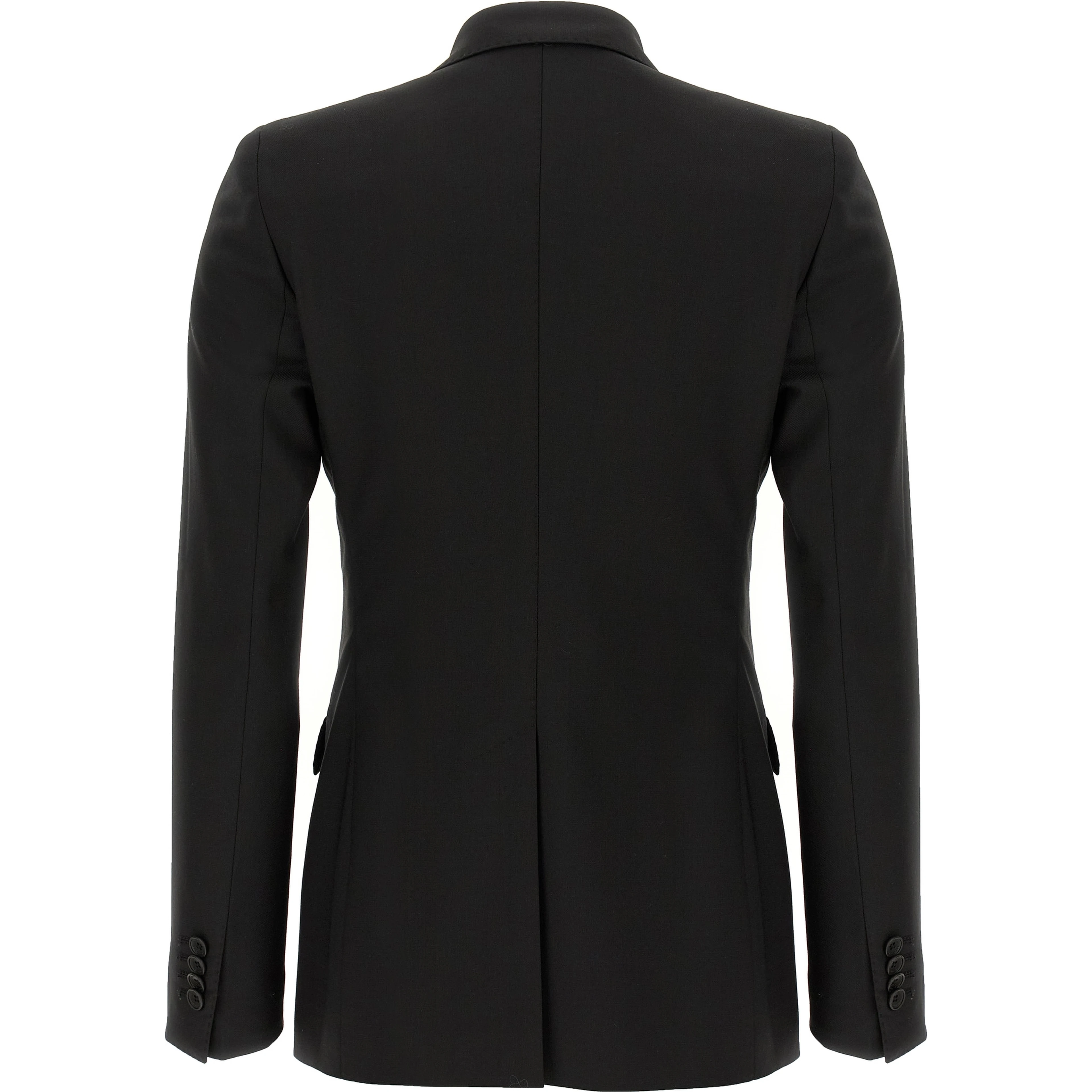 Black Virgin Wool Two-Piece Suit